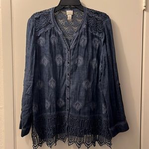 Chicos top size large